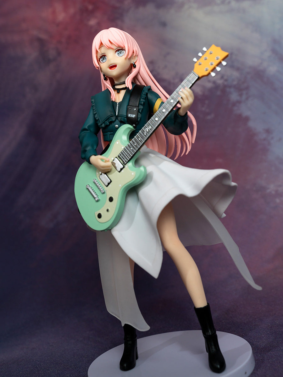 MyGO Chihaya Anon Figure with Guitar Cute Anime Girl Japanese Bang Dream-inspired 2D Model Collectible Decor