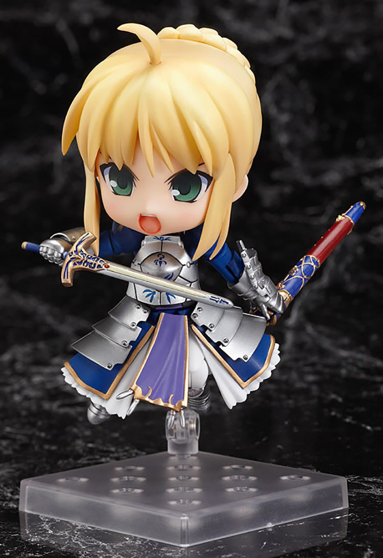Fate/stay Night Q-version Saber Figure 121 King of Knights Alterable Face Nendoroid Model Collectible