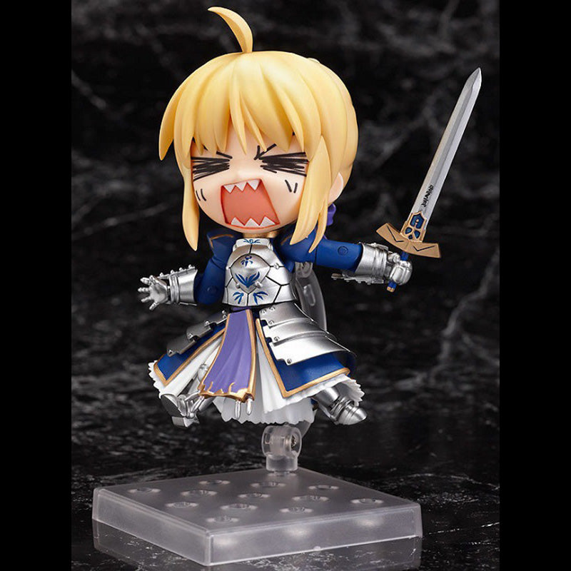 Fate/stay Night Q-version Saber Figure 121 King of Knights Alterable Face Nendoroid Model Collectible