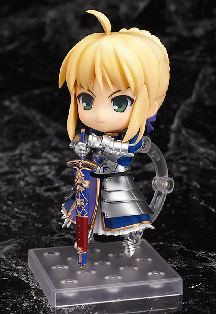 Fate/stay Night Q-version Saber Figure 121 King of Knights Alterable Face Nendoroid Model Collectible