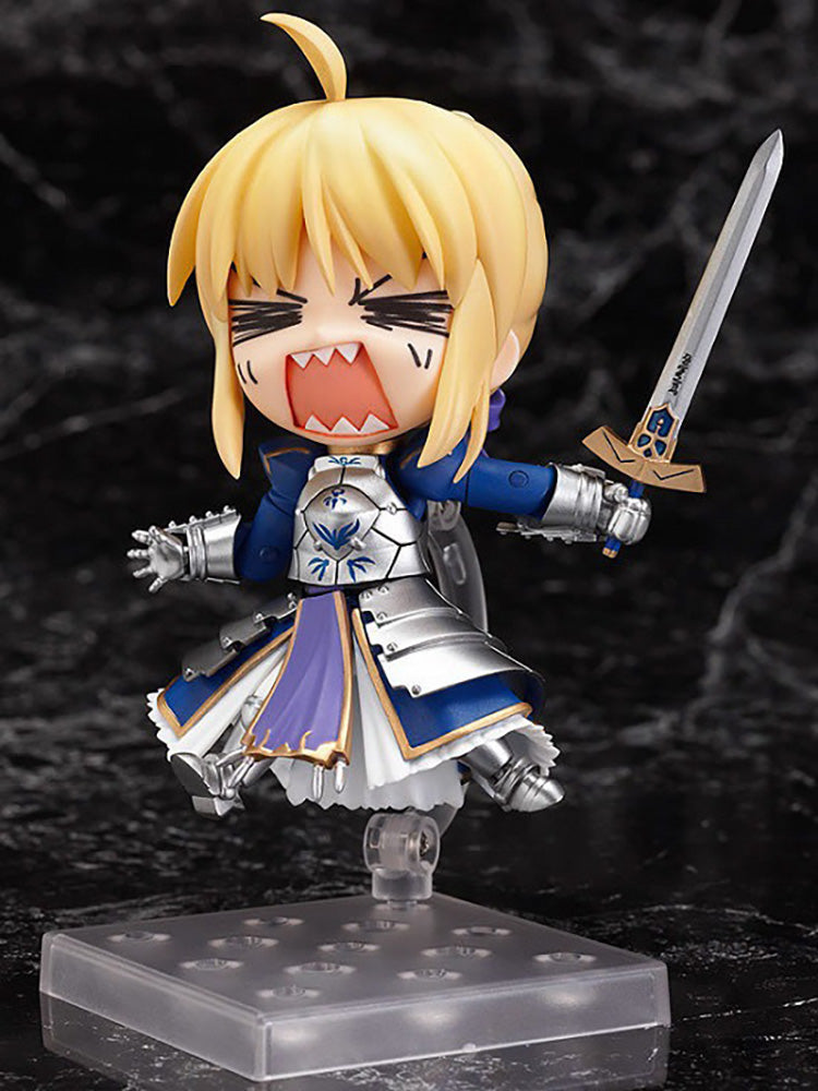 Fate/stay Night Q-version Saber Figure 121 King of Knights Alterable Face Nendoroid Model Collectible