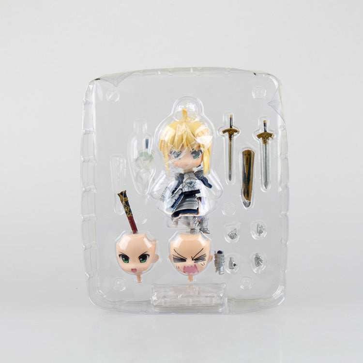Fate/stay Night Q-version Saber Figure 121 King of Knights Alterable Face Nendoroid Model Collectible