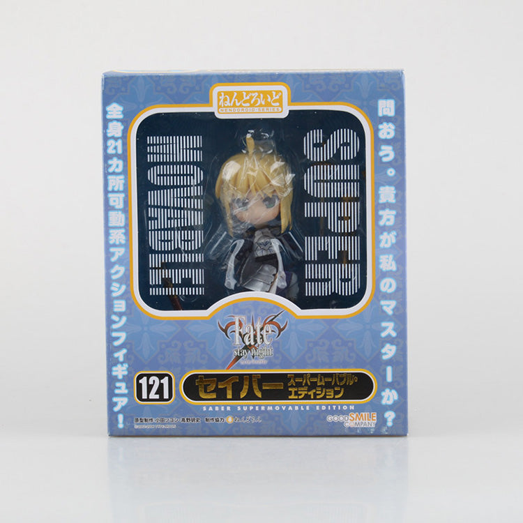 Fate/stay Night Q-version Saber Figure 121 King of Knights Alterable Face Nendoroid Model Collectible