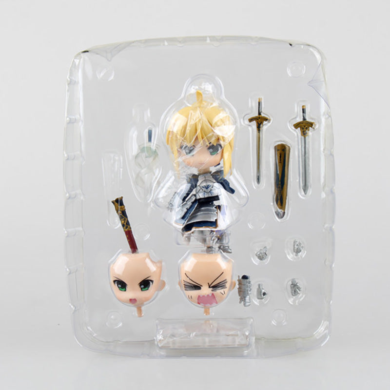Fate/stay Night Q-version Saber Figure 121 King of Knights Alterable Face Nendoroid Model Collectible