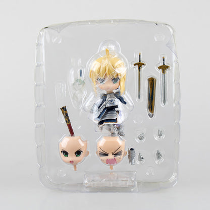 Fate/stay Night Q-version Saber Figure 121 King of Knights Alterable Face Nendoroid Model Collectible